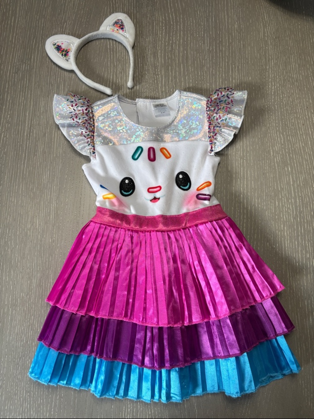 Gabby Dollhouse Cakey dress and sprinkle headband